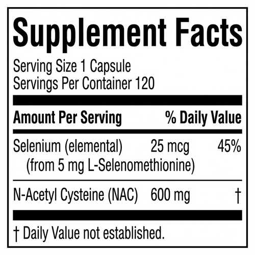 NAC + Selenium Capsules